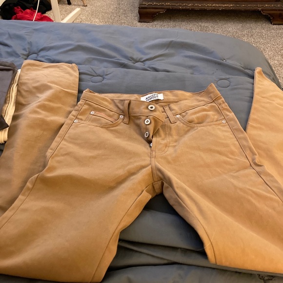 Naked and Famous Mens Brown Chino Pants W29 L32 - Picture 2 of 4